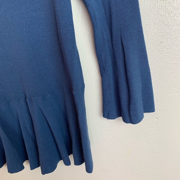 Ann Taylor LOFT blue long sleeve tunic sweater - Picture 3 of 6